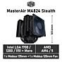 Cooler Master MasterAir MA824 Stealth MAM-D6PS-314PK-R1 Black Air Cooler by coolermaster at Rebel Tech