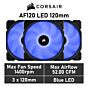 CORSAIR AF120 LED 120mm CO-9050084 Case Fans - 3 Fan Pack by corsair at Rebel Tech