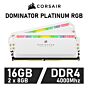 CORSAIR DOMINATOR PLATINUM RGB 16GB Kit DDR4-4000 CL19 1.35v CMT16GX4M2K4000C19W Desktop Memory by corsair at Rebel Tech