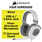 CORSAIR HS65 SURROUND CA-9011271 Wired Gaming Headset by corsair at Rebel Tech