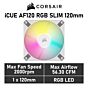 CORSAIR iCUE AF120 RGB SLIM 120mm PWM CO-9050164 Case Fan by corsair at Rebel Tech