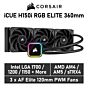 CORSAIR iCUE H150i RGB ELITE 360mm CW-9060060 Liquid Cooler by corsair at Rebel Tech