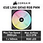 CORSAIR iCUE LINK QX140 RGB 140mm PWM CO-9051003 Case Fan by corsair at Rebel Tech
