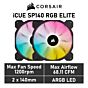 CORSAIR iCUE SP140 RGB ELITE 140mm PWM CO-9050111 Case Fans - 2 Fan Pack by corsair at Rebel Tech