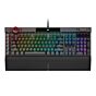 CORSAIR K100 RGB Cherry MX Speed Silver CH-912A014 Extended Size Mechanical Keyboard by corsair at Rebel Tech