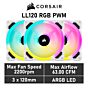 CORSAIR LL120 RGB 120mm PWM CO-9050092 Case Fans - 3 Fan Pack by corsair at Rebel Tech