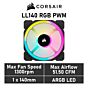 CORSAIR LL140 RGB 140mm PWM CO-9050073 Case Fan by corsair at Rebel Tech
