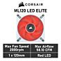 CORSAIR ML120 LED ELITE 120mm PWM CO-9050126 Case Fan by corsair at Rebel Tech