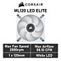 CORSAIR ML120 LED ELITE 120mm PWM CO-9050127 Case Fan by corsair at Rebel Tech