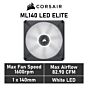 CORSAIR ML140 LED ELITE 140mm PWM CO-9050124 Case Fan by corsair at Rebel Tech