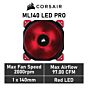 CORSAIR ML140 LED PRO 140mm PWM CO-9050047 Case Fan by corsair at Rebel Tech