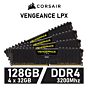 CORSAIR VENGEANCE LPX 128GB Kit DDR4-3200 CL16 1.35v CMK128GX4M4E3200C16 Desktop Memory by corsair at Rebel Tech