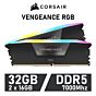 CORSAIR VENGEANCE RGB 32GB Kit DDR5-7000 CL34 1.45v CMH32GX5M2X7000C34 Desktop Memory by corsair at Rebel Tech