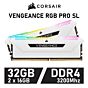 CORSAIR VENGEANCE RGB PRO SL 32GB Kit DDR4-3200 CL16 1.35v CMH32GX4M2E3200C16W Desktop Memory by corsair at Rebel Tech