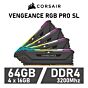 CORSAIR VENGEANCE RGB PRO SL 64GB Kit DDR4-3200 CL16 1.35v CMH64GX4M4E3200C16 Desktop Memory by corsair at Rebel Tech