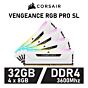 CORSAIR VENGEANCE RGB PRO SL 32GB Kit DDR4-3600 CL18 1.35v CMH32GX4M4D3600C18W Desktop Memory by corsair at Rebel Tech