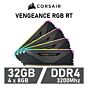 CORSAIR VENGEANCE RGB RT 32GB Kit DDR4-3200 CL16 1.35v CMN32GX4M4Z3200C16 Desktop Memory by corsair at Rebel Tech