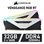 CORSAIR VENGEANCE RGB RT 32GB Kit DDR4-3200 CL16 1.35v CMN32GX4M2Z3200C16W Desktop Memory by corsair at Rebel Tech