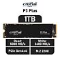 Crucial P3 Plus 1TB PCIe Gen4x4 CT1000P3PSSD8 M.2 2280 Solid State Drive by crucial at Rebel Tech