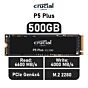 Crucial P5 Plus 500GB PCIe Gen4x4 CT500P5PSSD8 M.2 2280 Solid State Drive by crucial at Rebel Tech