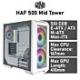 Cooler Master HAF 500 Mid Tower H500-WGNN-S00 Computer Case by coolermaster at Rebel Tech