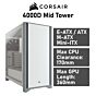 CORSAIR 4000D Mid Tower CC-9011199 Computer Case by corsair at Rebel Tech