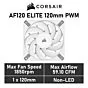 CORSAIR AF120 ELITE 120mm PWM CO-9050142 Case Fan by corsair at Rebel Tech