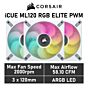 CORSAIR iCUE ML120 RGB ELITE 120mm PWM CO-9050117 Case Fans - 3 Fan Pack by corsair at Rebel Tech