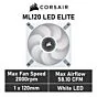 CORSAIR ML120 LED ELITE 120mm PWM CO-9050127 Case Fan by corsair at Rebel Tech
