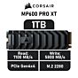 CORSAIR MP600 PRO XT 1TB PCIe Gen4x4 CSSD-F1000GBMP600PXT M.2 2280 Solid State Drive by corsair at Rebel Tech