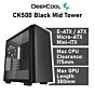 DeepCool CK500 R-CK500-BKNNE2-G-1 Black Mid Tower Computer Case by deepcool at Rebel Tech