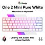 Ducky One 2 Mini Pure White RGB Cherry MX Silent Red DKON2061ST-SUSPDWWT1 Mini Size Mechanical Keyboard by ducky at Rebel Tech
