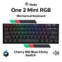 Ducky One 2 Mini RGB Cherry MX Blue DKON2061ST-CUSPDAZT1 Mini Size Mechanical Keyboard by ducky at Rebel Tech