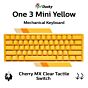 Ducky One 3 Mini Yellow Ducky Cherry MX Clear DKON2161ST-WUSPDYDYYYC1 Mini Size Mechanical Keyboard by ducky at Rebel Tech