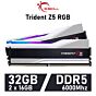 G.SKILL Trident Z5 RGB 32GB Kit DDR5-6000 CL40 1.35v F5-6000J4040F16GX2-TZ5RS Desktop Memory by gskill at Rebel Tech
