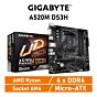 GIGABYTE A520M DS3H AM4 AMD A520 Micro-ATX AMD Motherboard by gigabyte at Rebel Tech