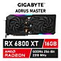 GIGABYTE AORUS Radeon RX 6800 XT MASTER 16GB GDDR6 GV-R68XTAORUS M-16GD Graphics Card by gigabyte at Rebel Tech