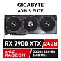 GIGABYTE AORUS Radeon RX 7900 XTX ELITE 24G GDDR6 GV-R79XTXAORUS E-24GD Graphics Card by gigabyte at Rebel Tech