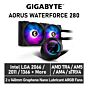 GIGABYTE AORUS WATERFORCE 280 280mm GP-AORUS-WATERFORCE-280 Liquid Cooler by gigabyte at Rebel Tech