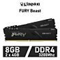 Kingston FURY Beast 8GB Kit DDR4-3200 CL16 1.35v KF432C16BBK2/8 Desktop Memory by kingston at Rebel Tech