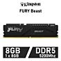 Kingston FURY Beast 8GB DDR5-5200 CL40 1.25v KF552C40BB-8 Desktop Memory by kingston at Rebel Tech