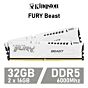 Kingston FURY Beast 32GB DDR5-6000 CL36 1.35v KF560C36BWEK2-32 Desktop Memory by kingston at Rebel Tech