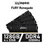 Kingston FURY Renegade 128GB Kit DDR4-3200 CL16 1.35v KF432C16RBK4/128 Desktop Memory by kingston at Rebel Tech