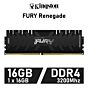 Kingston FURY Renegade 16GB DDR4-3200 CL16 1.35v KF432C16RB1/16 Desktop Memory by kingston at Rebel Tech