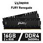 Kingston FURY Renegade 16GB Kit DDR4-3600 CL16 1.35v KF436C16RBK2/16 Desktop Memory by kingston at Rebel Tech