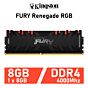 Kingston FURY Renegade RGB 8GB DDR4-4000 CL19 1.35v KF440C19RBA/8 Desktop Memory by kingston at Rebel Tech