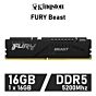 Kingston FURY Beast 16GB DDR5-5200 CL36 1.25v KF552C36BBE-16 Desktop Memory by kingston at Rebel Tech