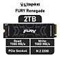 Kingston FURY Renegade 2TB PCIe Gen4x4 SFYRD/2000G M.2 2280 Solid State Drive by kingston at Rebel Tech