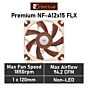 Noctua Premium NF-A12x15 FLX 120mm NF-A12X15 FLX Case Fan by noctua at Rebel Tech