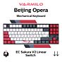 Varmilo MA87 V2 Beijing Opera EC Sakura V2 A33A028A9A3A01A025 TKL Size Mechanical Keyboard by varmilo at Rebel Tech